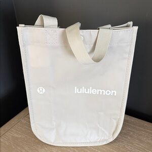 Lululemon Beige Tote Bag with Logo